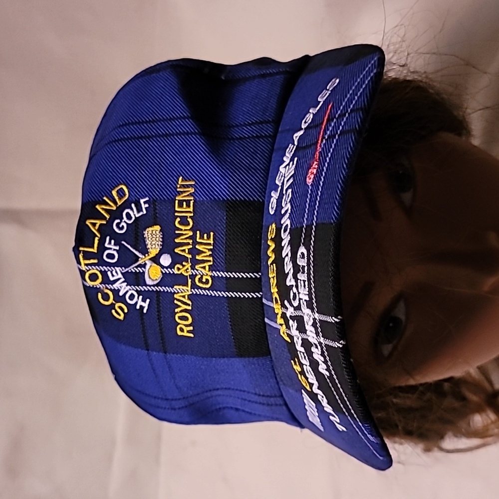 Made in Scotland. Scotland Home of Golf. Velcro strap.  One size fits most.